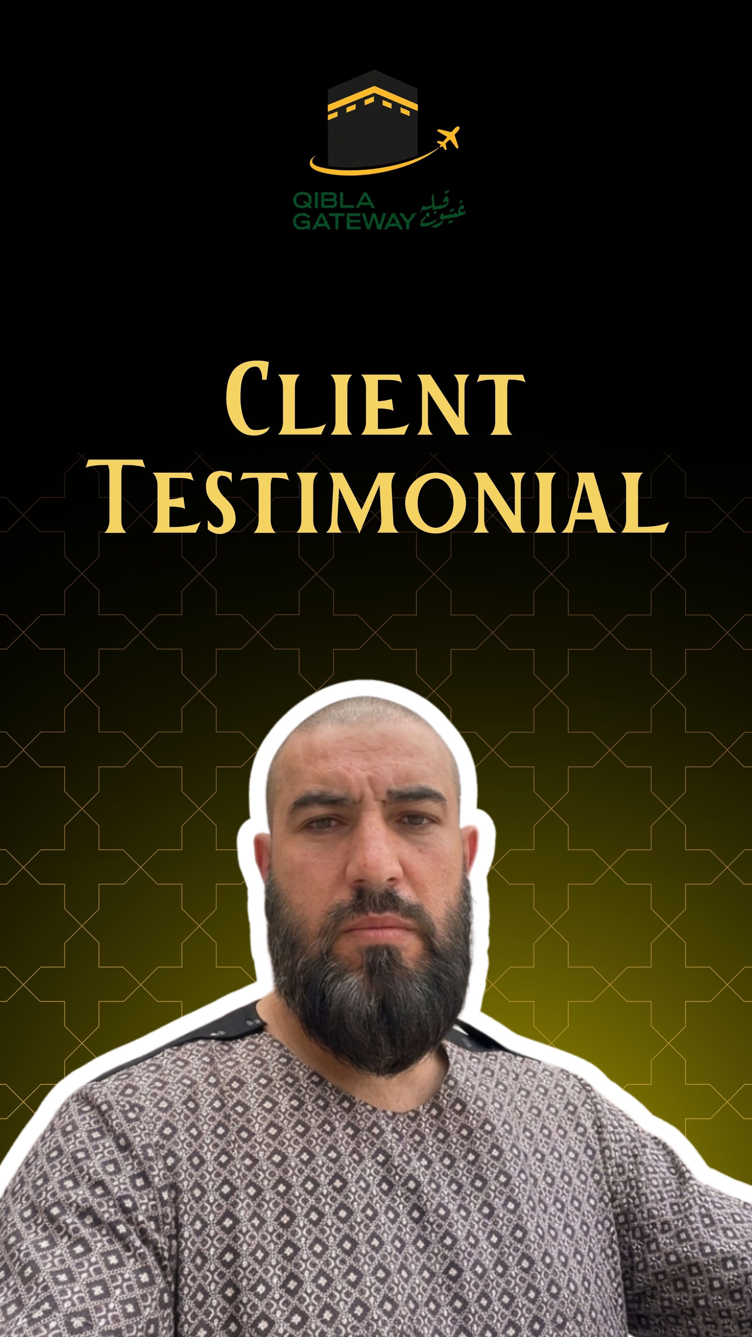 Abdul Noor Asif: Kaaba View October Package testimonial